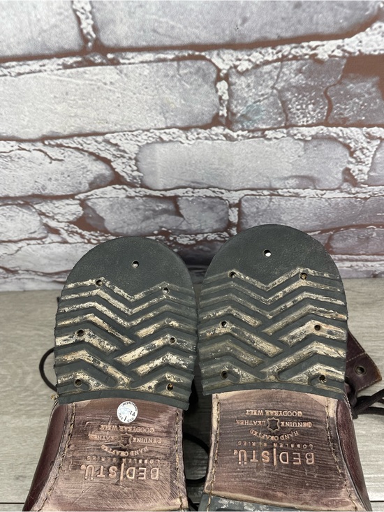 Bed Stu Protege Brown Leather Distressed Cap Toe Lace Up Combat Boots Men sz 11M main image 10